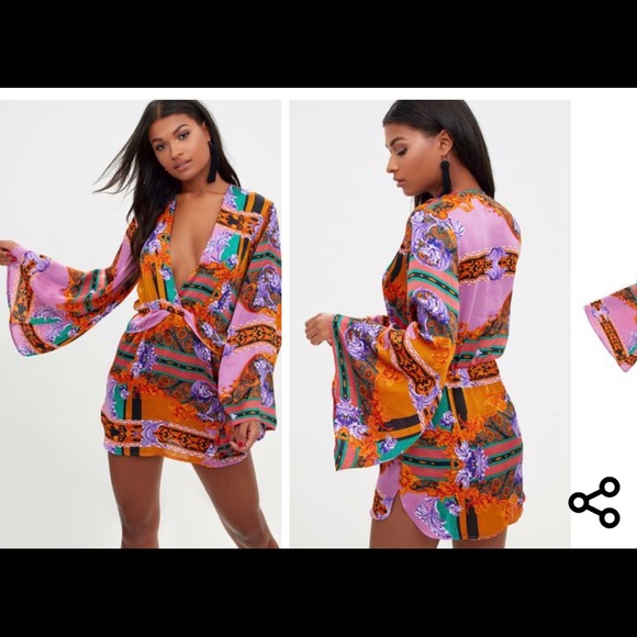 versace kimono dress